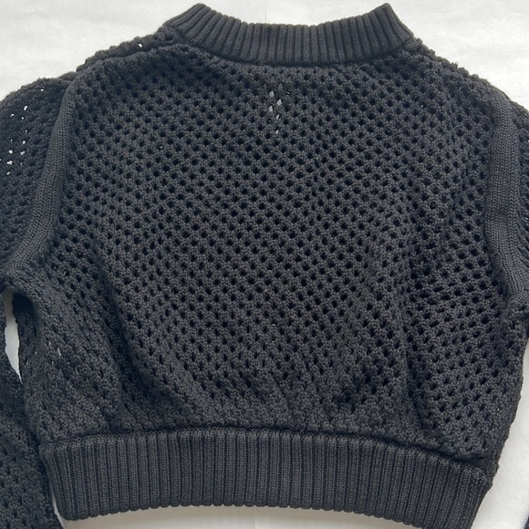 Open stitch crop bomber - Picture 8 of 9